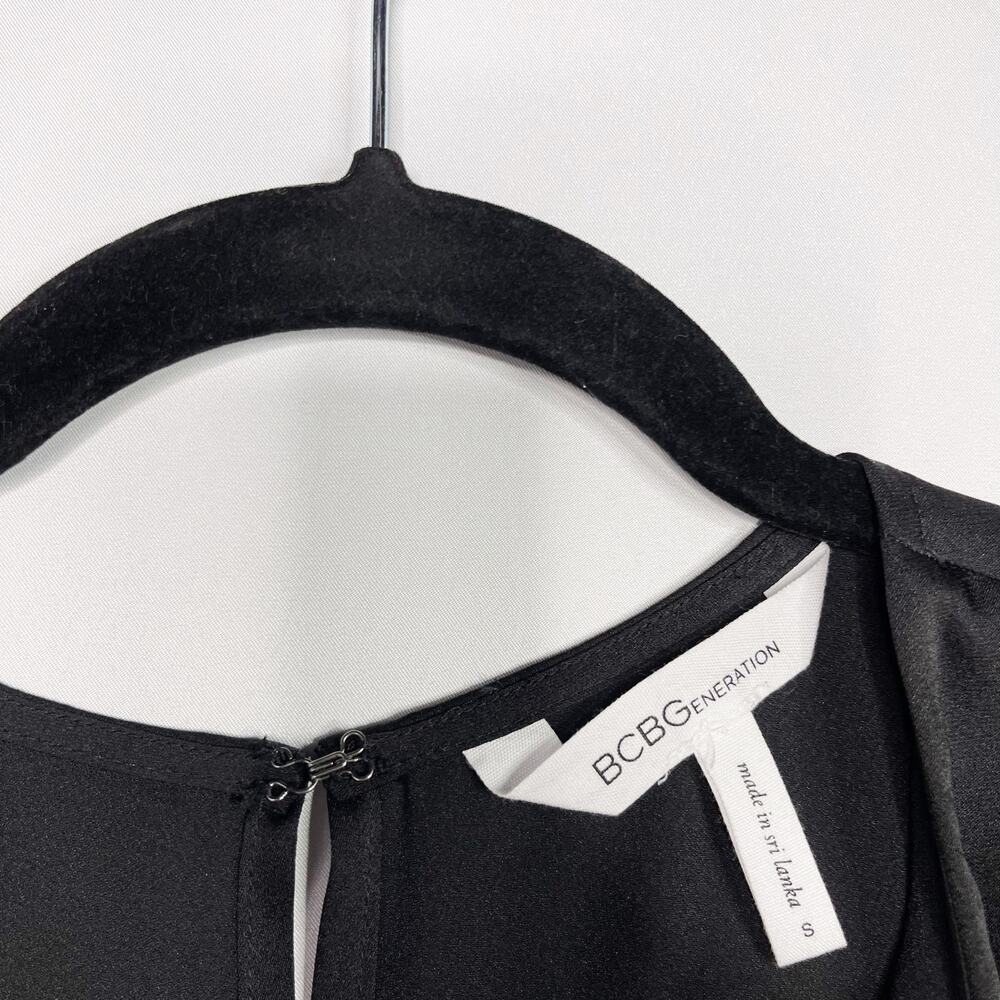 Bcbgeneration Black Cold Shoulder Ruffle Long Sle… - image 7